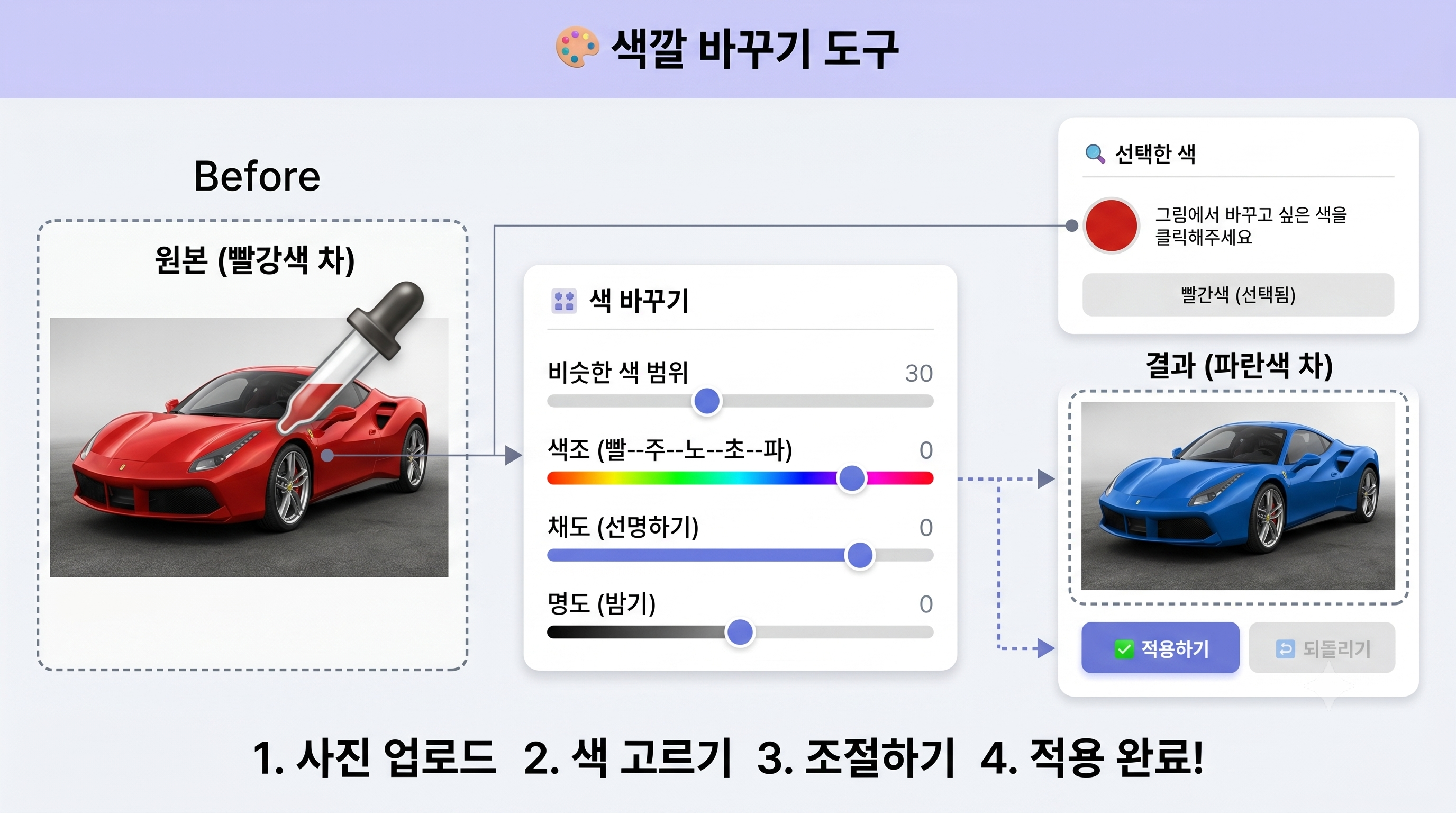 미술 색 바꾸기 도구